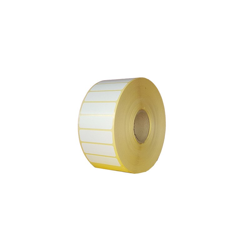 Etichete autoadezive semilucioase 50x15 mm, albe, 10000 buc/rola